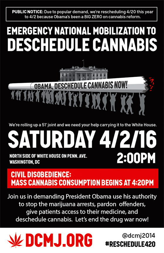 It's time to demand Obama reschedule cannabis!