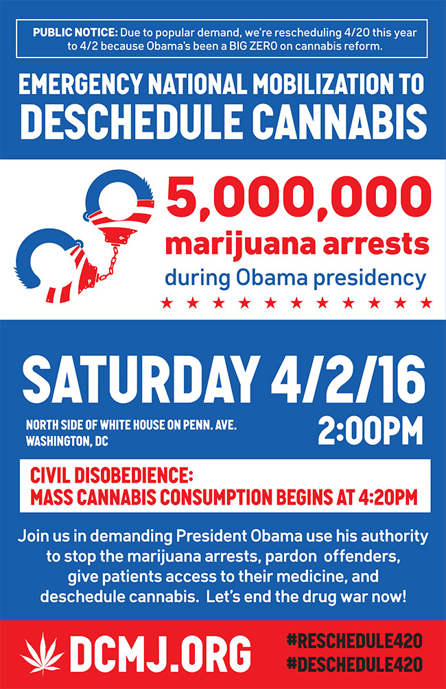 It's time to demand Obama reschedule cannabis!