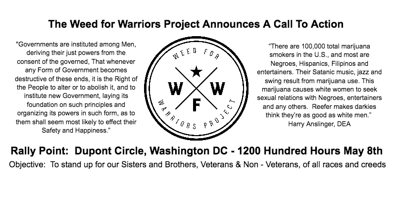 Rally with the Weed for Warriors Project on Monday, May 8!